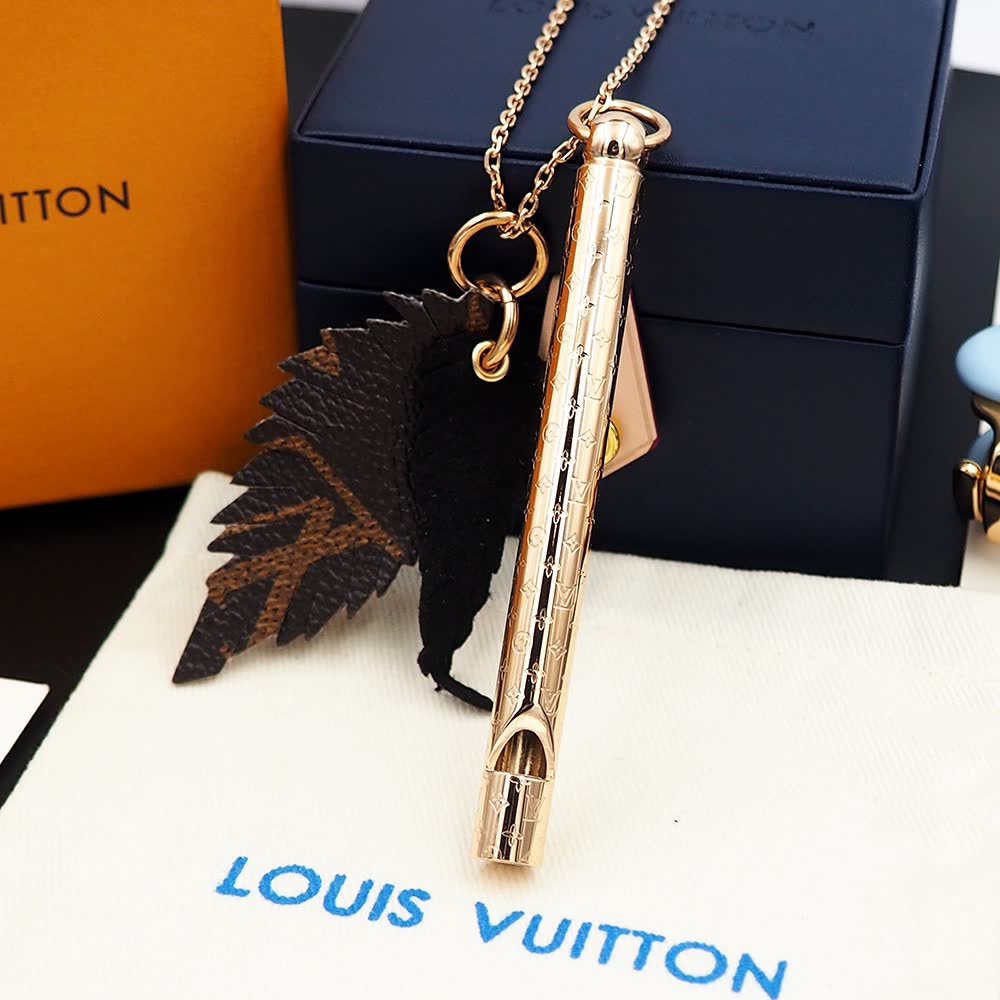 Louis Vuitton Whistle Leaf Pendant Necklace